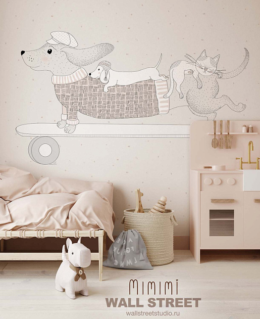 Фотообои в интерьере артикул MIMIMI 10, MIMIMI, Wall street