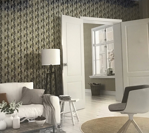 Обои в интерьере артикул 964400, Linea, Rasch Обои в интерьере артикул 964400, Linea, Rasch