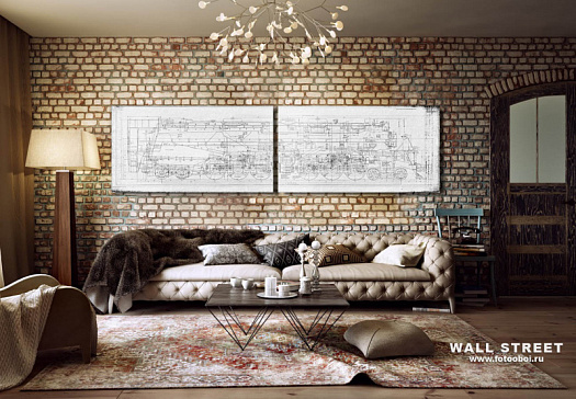Фотообои в интерьере артикул Induction 22, INDUCTION, Wall street Фотообои в интерьере артикул Induction 22, INDUCTION, Wall street