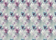 Синие обои с цветами Grandeco Very VE 3004